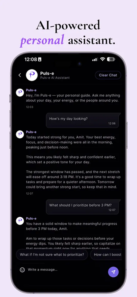 Pulse AI personal assistant conversation interface Pulse AI personal assistant conversation interface